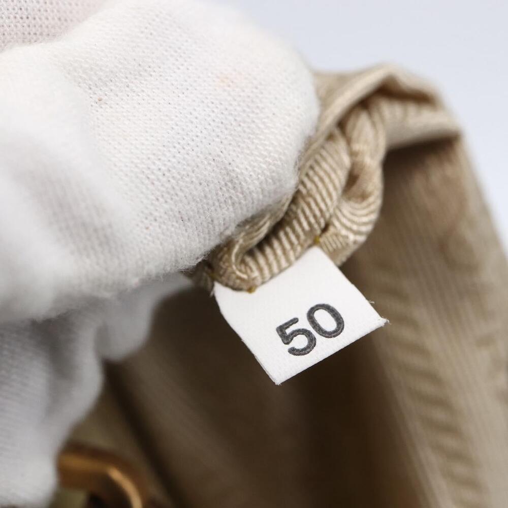 PRADA Tote Bag Nylon Ivory Gold Auth 147996 - Picture 12 of 16